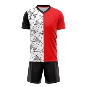 เครื่องแบบฟุตบอลน้ำหนักเบาชุดเสื้อเจอร์ซีย์กางเกงขาสั้นโพลีเอสเตอร์ชุดวอลเลย์บอล - Product Image 2