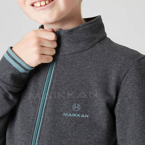 Chándal para niños de 2 piezas personalizado de alta calidad con cremallera patrón sólido ropa informal para niños - Product Image 2