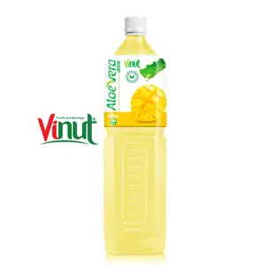 1.5L Pet Bottle Vinut Aloe vera drink with Mango Flavour hot product hot selling private label OEM BRC HALAL certificate