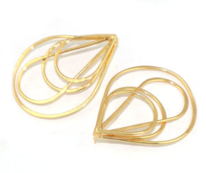 ต่างหูแบบห้อยทรงลูกแพร์ชุบทอง 22K สไตล์โบฮีเมียน ดีไซน์หรูหรา สำหรับผู้หญิง ขายส่ง - Product Image 1