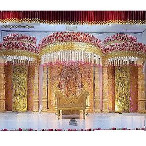 Estilo abierto Srilankan Poruwa Ceremonia Escenario Decoración Mejor evento Decoración Boda abierta Escenario Boda hindú Escenario abierto Mandap Decor EE. UU. - Product Image 1