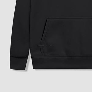 Chándal Informal de Invierno para Hombre con Capucha, Forro Polar, 100% Poliéster, Transpirable, Logotipo Frontal, Cierre con Cordón, Diseño Liso - Product Image 3