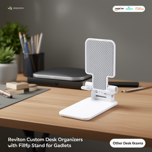 Reviton Custom <b>Desk</b> Organizers with <b>Folding</b> Stand for Gadgets - Product Image 3