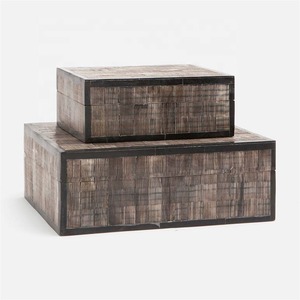 Caja de joyería pura Premium hecha a mano para mujer organizador de almacenamiento de diseño apilable caja decorativa hecha con cuerno - Product Image 5