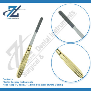 MALTZ Mcindoe Nariz Escofina TC 18cm/7 "7,5mm Corte recto Base de alta calidad Instrumentos quirúrgicos Fabricante Pakistán - Product Image 3