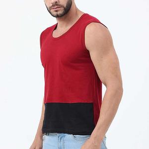 Camiseta sin mangas de gimnasio para hombre, ropa de entrenamiento de Fitness de Color sólido transpirable con logotipo personalizado, camisetas atléticas informales hechas de tela de punto de LICRA - Product Image 5