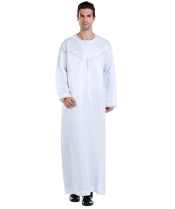 Vêtements islamiques de style arabe pour hommes, thobe jubba kaftan à manches longues, personnalisable, respirant, léger, nouveau design, thobes musulmans - Product Image 3
