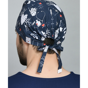 OEM Trendy Men Surgical <b>Scrub</b> <b>Cap</b> Adjustable Cotton Doctor Nurse Medical Operating Room Hat Lightweight Hospital Work <b>Cap</b> - Product Image 4