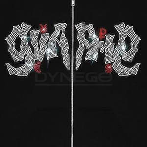 Nueva llegada 2025 sudaderas con capucha de diamantes de imitación para hombres diseño personalizado hombres polar sudaderas con capucha de diamantes de imitación peso ligero - Product Image 5