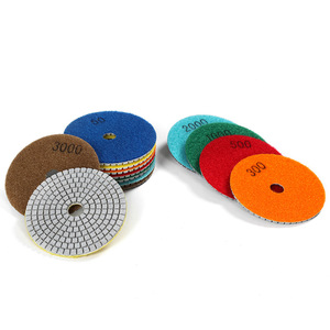 Diamant béton polissage éponge tampon 200 marbre granit tampons de polissage diamant 100mm - Product Image 1
