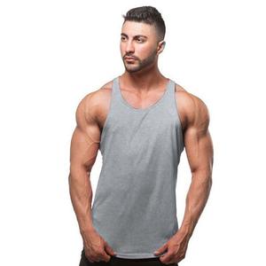 High quality sale OEM Custom Logo <b>Singlet</b> Muscle Shirt Gym Workout High Quality Cotton <b>Mens</b> Stringer Tank Top - Product Image 2
