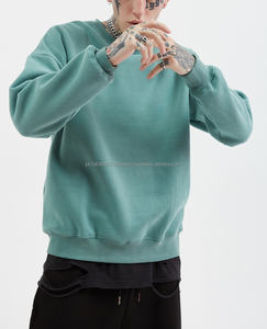 เสื้อสเวตเชิ้ตคอกลมพิมพ์โลโก้ตามสั่ง ผ้าฝ้ายหนา แบบยูนิเซ็กซ์ ไม่มีลาย แบบสวมหัว พิมพ์ลายพัฟฟ์ เสื้อฮู้ดปักลาย คอกลม - Product Image 2