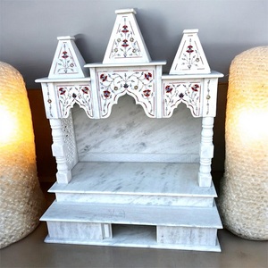 Altamente recomendado exclusivo indio incrustaciones Mandir piedra Natural mármol hogar santuario Venta Directa proveedor indio estilo religioso - Product Image 1
