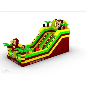 High Grammage <b>PVC</b> <b>Tarpaulin</b> Inflatable Monkey Playground Toy Slide for Kids - Product Image 6