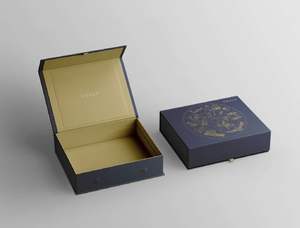 Caja de embalaje magnética con solapa de lujo con zapatos de solapa magnética, tela - Product Image 3