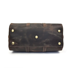 Vêtements d'hiver pour hommes les plus vendus sacs de sport en cuir de vachette nouveauté hommes sacs de sport en cuir de vachette à la mode avec poches - Product Image 4