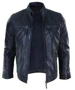 Veste en cuir d'hiver pour hommes de qualité supérieure à la mode veste en cuir suédé solide nouveau style d'approvisionnement en gros - Product Image 3