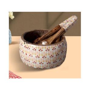 Cuenco de madera para sopa dulce con cucharas, forma redonda, tamaño personalizado, aperitivos, ensaladas, cuenco para servir al por mayor - Product Image 3