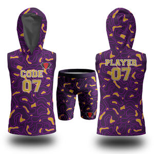 Maillot de football américain sans manches personnalisé 7v7 en Spandex/Polyester imprimé par transfert thermique, haute performance, durable, séchage rapide - Product Image 1