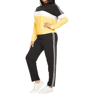 Chándal de Mujer de Alta Calidad con Cuello Redondo, Transpirable, con Bloques de Color, Impresión de Logotipo Personalizado de Fábrica, Precio Económico - Product Image 5