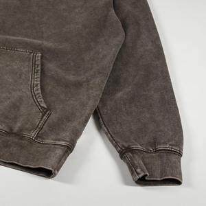 Vente en gros de vêtements pour hommes pulls à capuche personnalisés sweat à capuche thermique d'hiver de marque OEM sweat à capuche délavé à l'acide pour hommes - Product Image 3