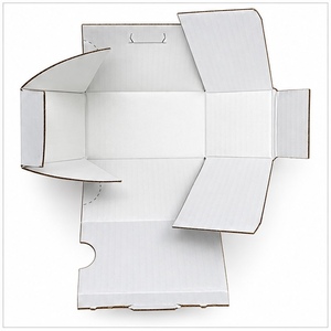 Boîte d'expédition carrée en carton ondulé écologique avec logo personnalisé, gaufrage UV, recyclable, pour la mode, fabriquée au Vietnam - Product Image 2