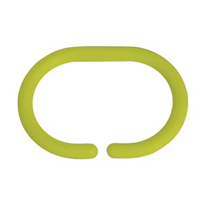 Lot de 12 anneaux de rideau de douche MSV en vert - Product Image 1