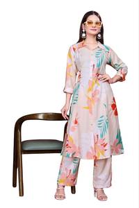 ชุดสัลวาร์กะมีซแบบคลาสสิกทรงเอไลน์ ผ้าฝ้ายใส่สบาย สไตล์ทันสมัย พร้อมสวมใส่สำหรับงานแต่งงานทุกฤดูกาล - Product Image 5