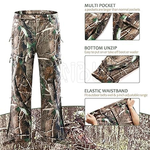 Pantalones de caza de camuflaje deportivos de cintura alta ligeros superventas impermeables y transpirables para senderismo al aire libre esquiar con mal tiempo - Product Image 5