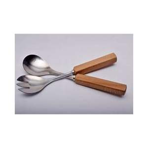 Ensemble de serveurs à salade exclusif avec manche en bois, ustensiles de cuisine pour table de fête, restaurant à domicile - Product Image 1