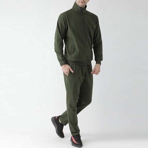Trajes de sudor de algodón de alta calidad de fabricación profesional, ropa de entrenamiento Unisex para hombres, conjuntos cómodos de dos piezas con cremallera, ropa deportiva - Product Image 2