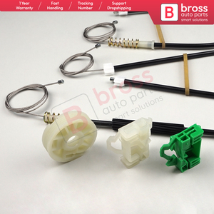 BWR640 Kit de reparación de regulador de ventana puerta delantera izquierda para Ibiza MK2 6K1 1993-02 4/5 puerta 6K4837401P Bross piezas de automóvil hechas en Turquía - Product Image 2
