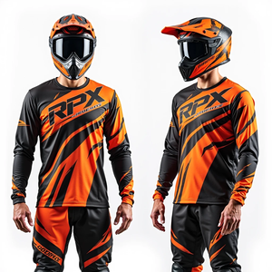 Jersey de manga larga para moto de cross, ropa de Motocross personalizada para hombres, camiseta de carreras de Motor transpirable, ropa de paseo - Product Image 2