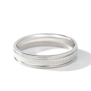 Jeulia Classic Sterling Silver Men's Geometric <b>Ring</b> with Rhodium Plating - Product Image 1