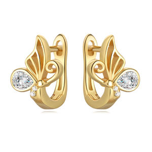 Pendientes de Aro de Plata de Ley S925 con Incrustaciones de Piedras - Estilo Nicho, Elegante, Versátil, Exportación Europea y Americana - Product Image 1