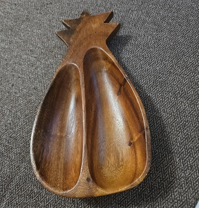 Tazón de madera para servir Frutas Ensaladas Tazón Precio al por mayor Tazón de frutas secas en forma de piña - Product Image 6