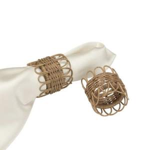 Anillo de Servilleta de Ratán Único de Fabricante OEM, Exhibición Artesanal para una Decoración de Mesa Distintiva y Uso de Comedor Reutilizable y Sostenible - Product Image 5