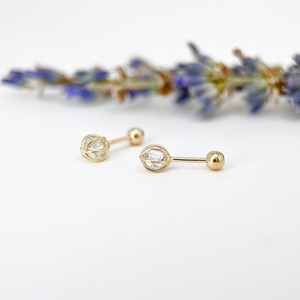 White Topaz Gemstone Stud <b>Earrings</b> Jewelry for Women Silver Boho Style Jewelry 925 Sterling Silver Trending <b>Handmade</b> <b>Earrings</b> - Product Image 3