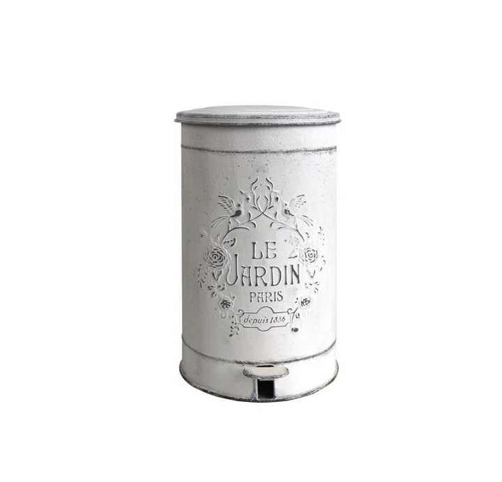Artisan metal waste bin with textured finished and strong frame built for elegance functionality and long use