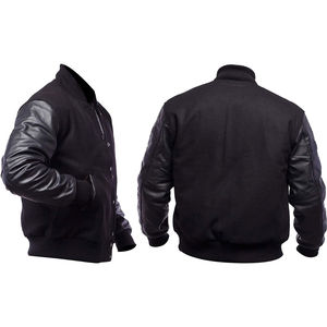 Veste universitaire pour homme, manches régulières avec fermeture à boutons, style universitaire tendance, veste décontractée pour tous les jours - Product Image 1