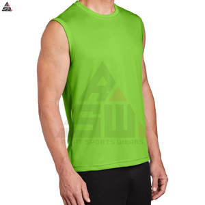 Camiseta Deportiva de Tirantes para Hombre, Tejida, Informal, de Color Sólido, Personalizada, de Secado Rápido y Transpirable - Product Image 3