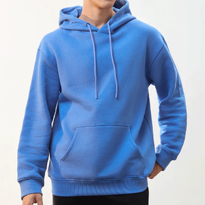 Sweat à capuche oversize en molleton de coton pour homme, streetwear personnalisé, uni, teint, brodé, respirant, anti-boulochage, best-seller - Product Image 1