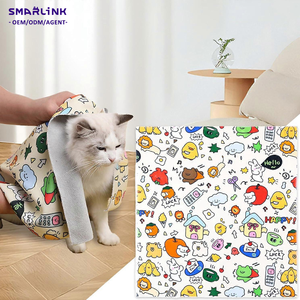 <strong>Cat</strong> Burrito Wrap Soft Pet Blanket Anti Scratch Grooming Bag Nail Trimming Restraint Hammock Style Escape Proof - Product Image 2