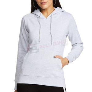 Sudaderas con Capucha de Estilo Casual para Mujer, Personalizables, Ligeras, Transpirables, de Poliéster/Algodón, con Logotipo Frontal - Product Image 1