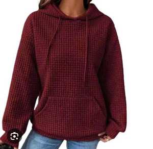 Femmes à la mode printemps surdimensionné sweat de haute qualité Logo personnalisé coton cou à capuche 100% coton hiver Long court en gros - Product Image 5