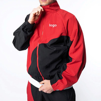 Ensemble veste et pantalon d'extérieur coupe-vent avec logo personnalisé de taille XL Offre Spéciale short de marque imperméable unisexe survêtement
