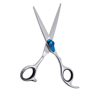 Ciseaux de coupe de cheveux en acier inoxydable Outils de coupe de cheveux durables avec vis réglable et repose-doigt - Product Image 1