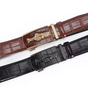 Men's Genuine Cow Hide Painted Vintage Solid Casual Belt with <b>Copper</b> Buckle Durable 38mm Width 110-125cm Length JECCON - Product Image 5