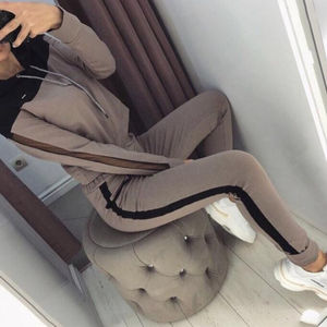 Logotipo de transferencia de calor designm Ladies High Street Wear Chándales Joggers Trajes Set Chándal Mujeres Conjunto de 2 piezas - Product Image 6