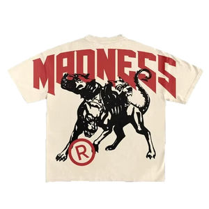 Fabricante personalizado peso pesado desgastado 100% algodón 250 Gsm Cropped Boxy Fit camiseta de gran tamaño Boxy Drop Shoulder camiseta - Product Image 4